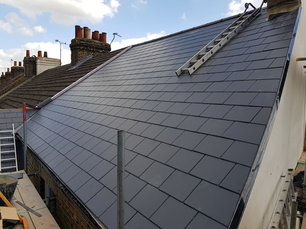 Slate roofing